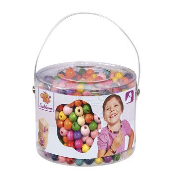 Eichhorn Wooden Beads in Bucket, 800pcs.