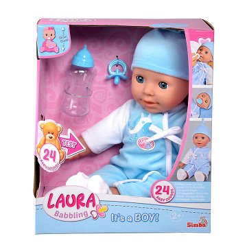 Baby Laura Doll Boy with Accessories, 38cm