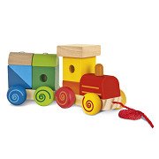 Eichhorn Wooden Train, 11 pieces.