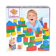 Eichhorn Wooden Blocks Colored, 50 pcs.