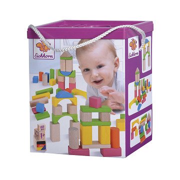 Eichhorn Wooden Blocks, 60pcs.