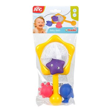 ABC Bath Animals with Net, 4 pcs.