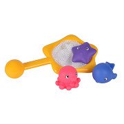 ABC Bath Animals with Landing Net, 4 pcs.