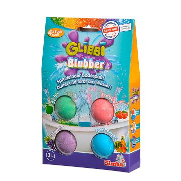 Glibbi Bath Bombs, 4 pcs.