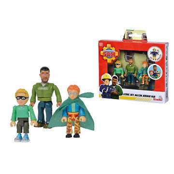 Fireman Sam Superhero Action Figures, Pack of 3.