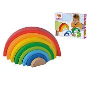 Eichhorn Stapelbarer Regenbogen aus Holz, 8-tlg.