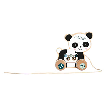 Eichhorn Nachziehtier Panda aus Holz