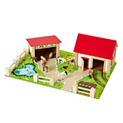 Eichhorn Wooden Farm with Accessories, 20 pcs.