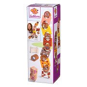 Eichhorn Wooden Stacking Game Farm Animals, 14 pcs.