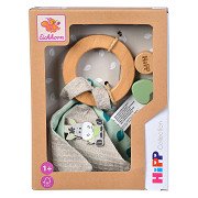 Eichhorn Baby HIPP Wooden Teething Ring with Cuddle Cloth