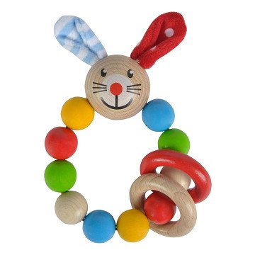 Eichhorn Baby Wooden Teething Ring Rabbit