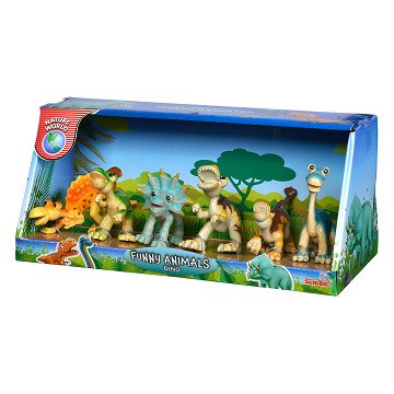 Funny Animals - Dinosaurs, 6pcs.