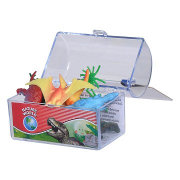 Dinosaurier in Schatztruhe, 6-tlg.