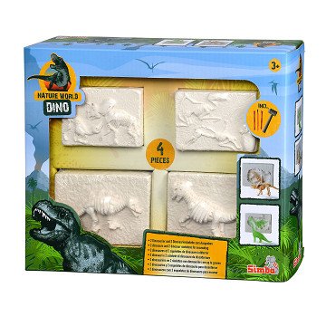 Dino Fossil Chip Set, 4pcs.