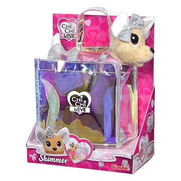 Chi Chi Love Shimmer Cuddle Dog in Bag
