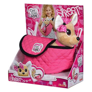 Chi Chi Love Street Cuddly Dog in Carrying Bag