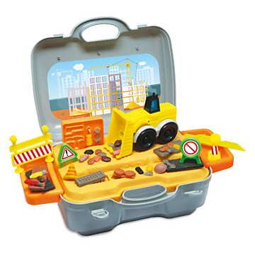 Art & Fun Construction Site Clay Set in Suitcase