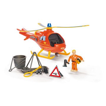 Brandweerman Sam Helikopter Wallaby met Figuur