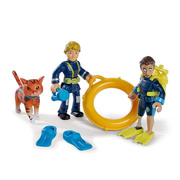 Fireman Sam Play Figures - Penny, Jodie, Lion