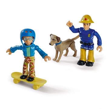 Fireman Sam Play Figures - Elvis, Norman, Nipper