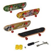 X-Treme coffret skatepark rampe + 4 mini deck skates à doigt 90 mm - simba