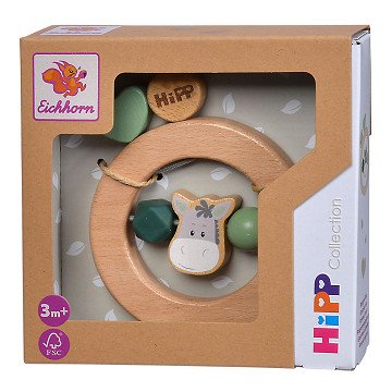 Eichhorn Baby Hipp Wooden Gripping Ring Donkey