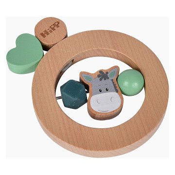 Eichhorn Baby Hipp Wooden Grab Ring Donkey