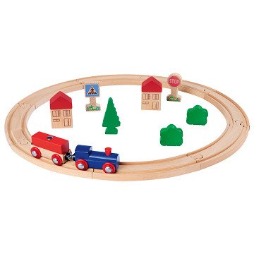 Eichhorn Train Track Playset, 20 pieces.