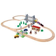 Eichhorn Train Track with Bridge Playset, 55dlg.