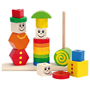 Eichhorn Wooden Stacking Puzzle Figures