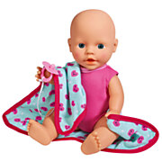 New Born Baby Doll with Cuddle Blanket