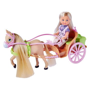 Evi Love Mini-Puppe mit Pferd und Kutsche
