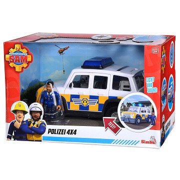 Fireman Sam Police Car with Figure