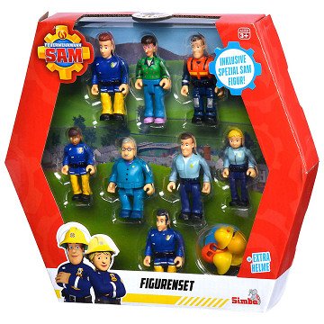 Feuerwehrmann Sam Spielfiguren, 8-tlg.