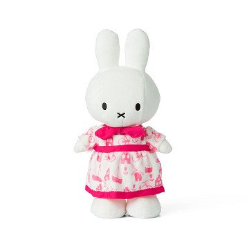 Miffy in Pink Dress Plush Toy, 34cm