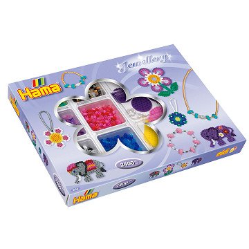Hama Ironing Bead Set - Jewelry, 2400 pcs.