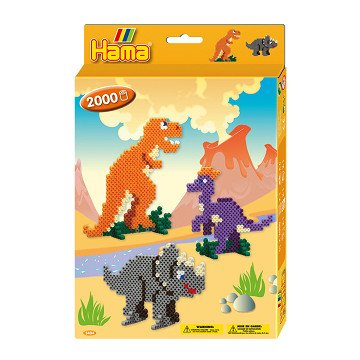 Hama Ironing Bead Set - Dino, 2000 pcs.