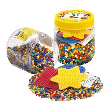 Hama Iron-on Bead Set in Pot, 4000 pcs.