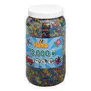 Hama Iron-on Beads in Pot - Transparent Mix (053), 13,000 pcs.