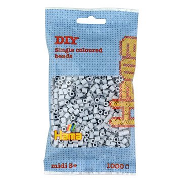 Hama Ironing Beads - Light Grey (070), 1000 pcs.