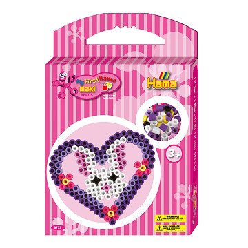 Hama Ironing Bead Set Maxi - Heart, 350 pcs.