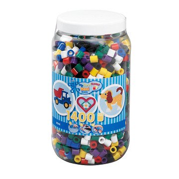 Hama Iron-on Beads Maxi in Pot - Mix Standard (00), 1400 pcs.