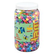 Hama Ironing Beads Maxi in Pot - Pastel Mix (050), 1400 pcs.