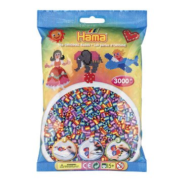 Hama Iron-on Bead Mix - Striped (201-92), 3000 pcs.