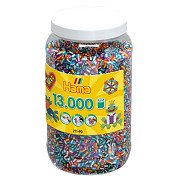 Hama Midi Ironing Beads in Pot - Striped (090), 13,000 pcs.