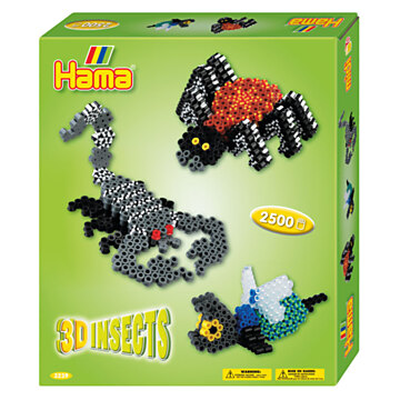 Hama Strijkkralenset - 3D Insecten, 2500st.