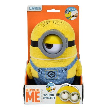 Minions Plush Toy - Stuart with Sound, 22cm
