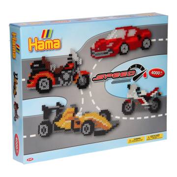 Hama Iron-on Bead Set - Racing, 4000 pcs.