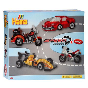 Hama Iron-on Bead Set - Racing, 4000 pcs.