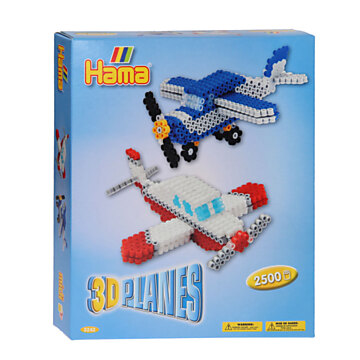 Hama Strijkkralenset 3D - Vliegtuigen, 2500st.